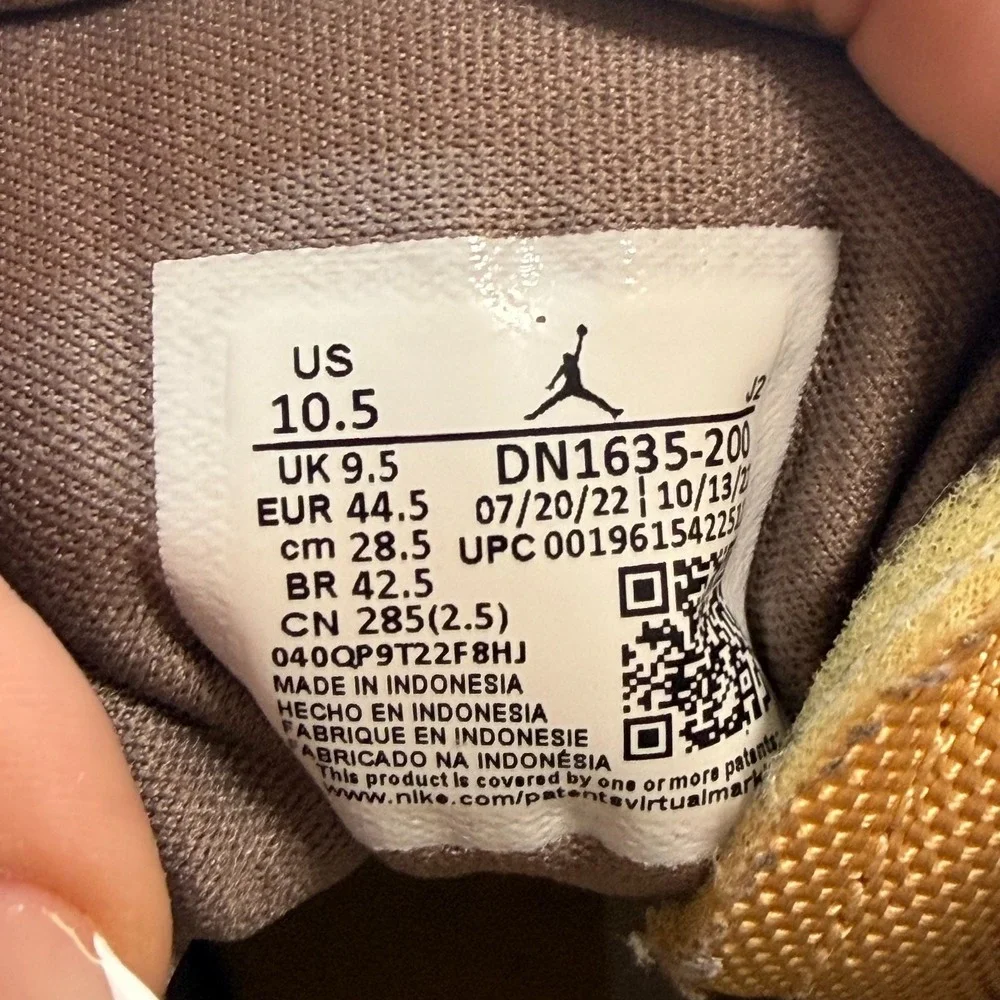 Size 10.5 Nike Air Jordan 1 Low SE Craft Taupe Haze‎ Mens Shoes DN1635-200